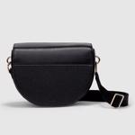 BLACK ECCO Textureblock Saddle Bag