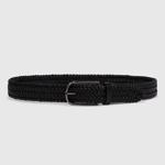 BLACK ECCO Braided Belt
