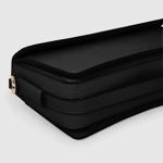 BLACK ECCO Textureblock Pinch Bag Compact