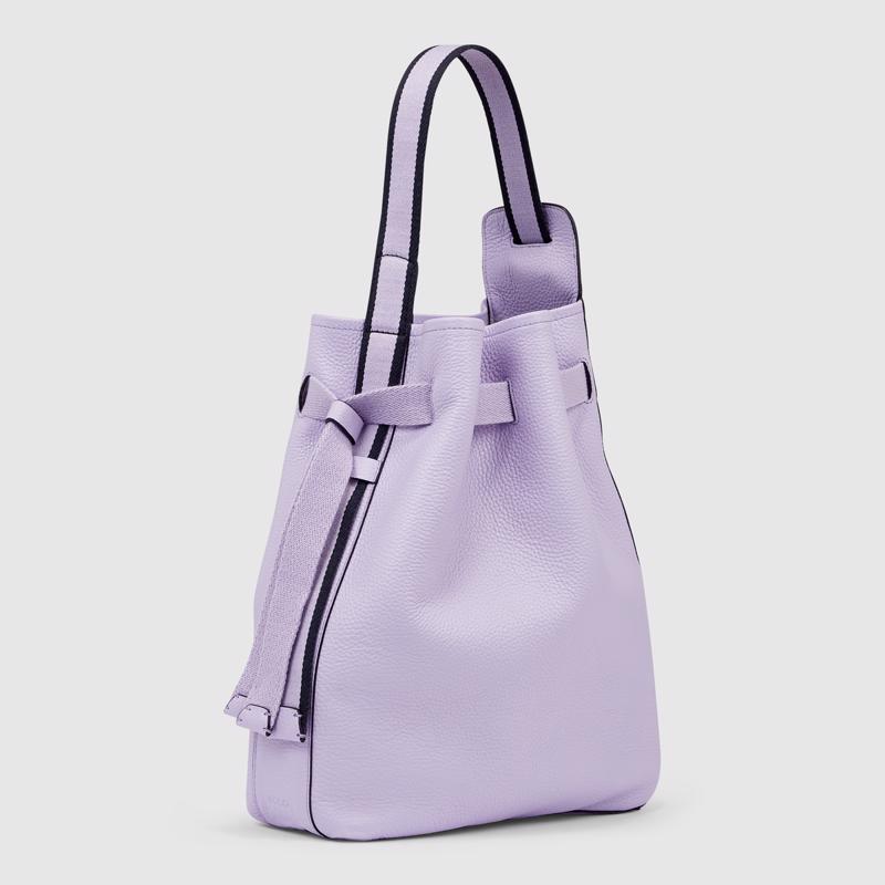  Compact Hammock Mauve Leather Bag , One Size For female(Purple)