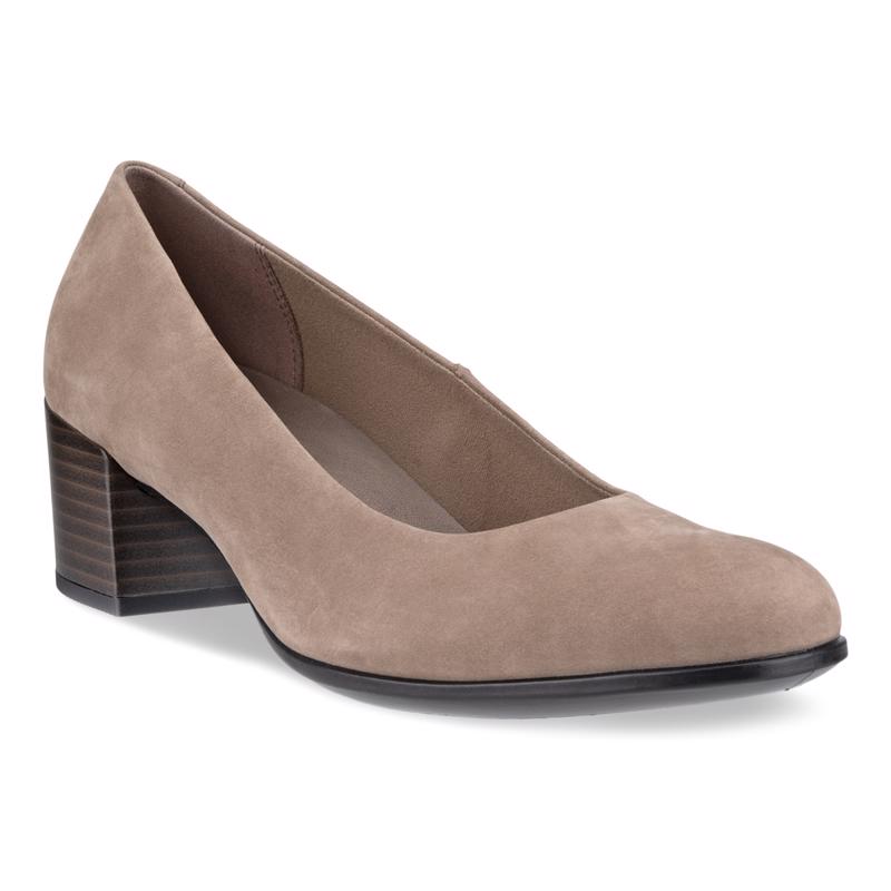 Ecco store pumps brown