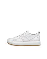 White ECCO Street Ace W Gravel