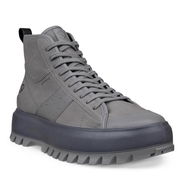 Ecco boots grey on sale