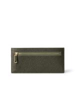 Green ECCO Wallet Pebbled Leather