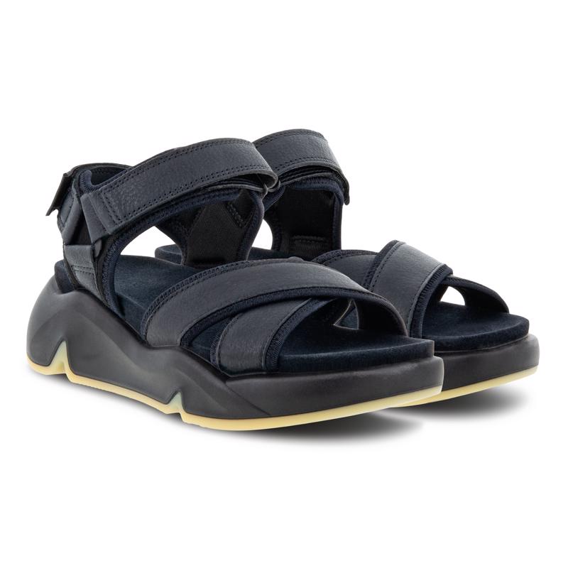 black flat crossover sandals