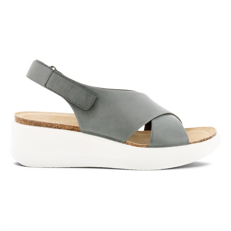 ECCO FLOWT WEDGE CORK TITANIUM ECCO Middle East A S