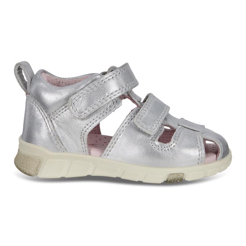 ECCO MINI STRIDE SANDAL SILVER METALLIC | ECCO® Middle East A/S