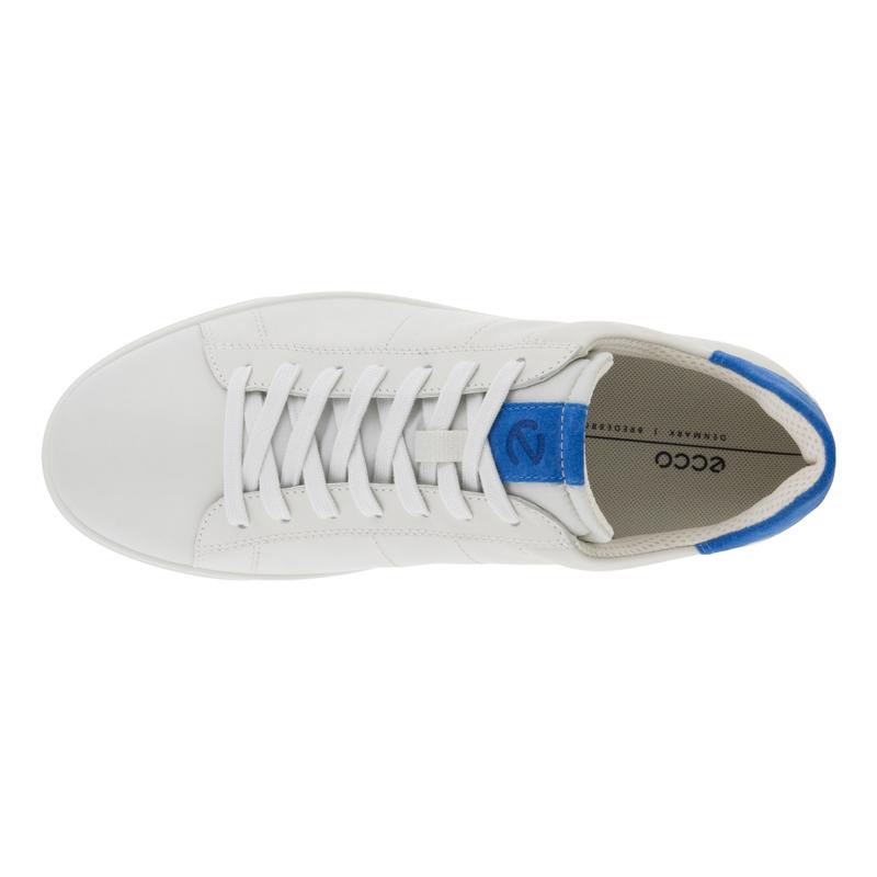 Ecco Men's Soft Retro Laced Leather Sneaker Fluidform Regatta/White  10-10.5 New