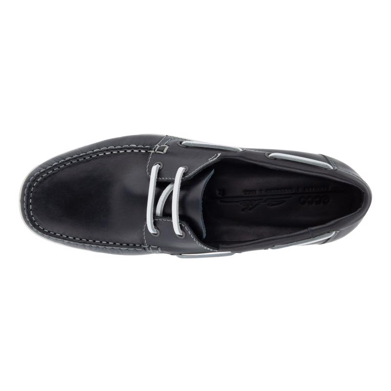 Ecco moccasin sales navy