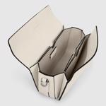 Beige ECCO Textureblock Pinch Bag Compact