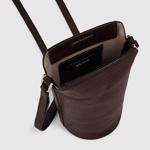 Brown ECCO Pot Bag Textureblock