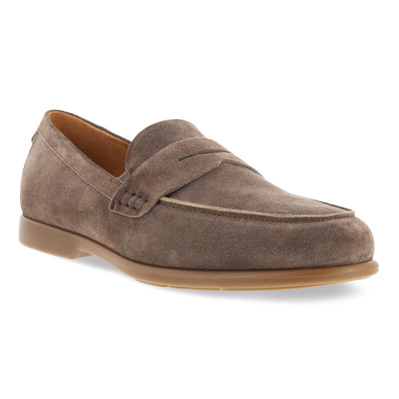 Ecco suede loafers on sale