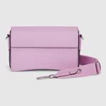 Pink ECCO Grooved Pinch Bag Full Size