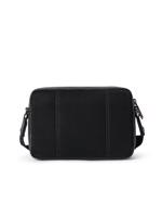 BLACK ECCO Camera Bag Pebbled Leather