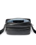 BLACK ECCO Camera Bag Pebbled Leather