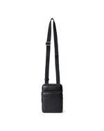 BLACK ECCO Flat Pouch Pebbled Leather