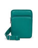 Green ECCO Flat Pouch Pebbled Leather