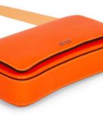 Orange ECCO Pinch Bag S Pebbled Leather