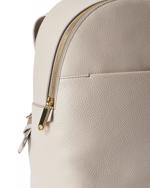 Beige ECCO Round Pack M Pebbled Leather Bag