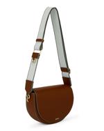 Brown ECCO Saddle Bag Pebbled Leather