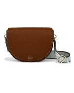 Brown ECCO Saddle Bag Pebbled Leather