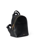 BLACK ECCO Round Pack S Pebbled Leather Bag