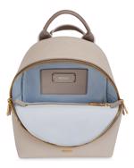 Beige ECCO Round Pack S Pebbled Leather Bag