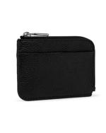 اسود ECCO Card Case Zipped Pebbled Leather