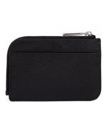 اسود ECCO Card Case Zipped Pebbled Leather