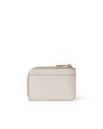 بيج ECCO Card Case Zipped Pebbled Leather