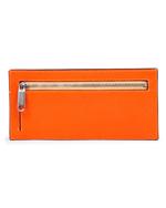 Orange ECCO Wallet Pebbled Leather