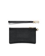 BLACK ECCO Wristlet Pebbled Leather