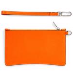 Orange ECCO Wristlet Pebbled Leather