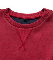 Bayan Bordo Villars Bisiklet Yaka Unisex Sweatshirt