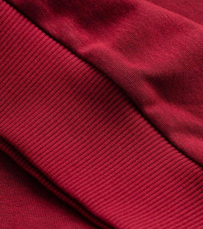 Bayan Bordo Villars Bisiklet Yaka Unisex Sweatshirt