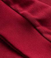 Bayan Bordo Villars Bisiklet Yaka Unisex Sweatshirt