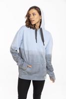 Bayan Dip Dye Blue Aspen Unisex Kapüşonlu