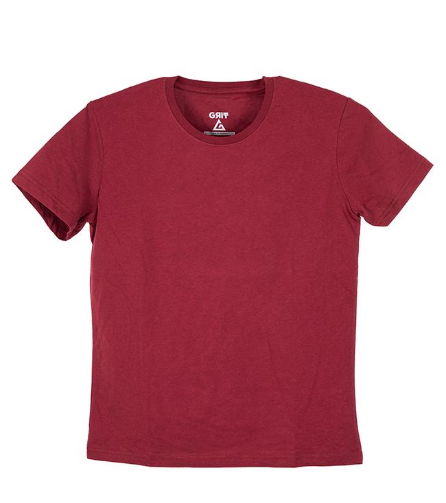 Bayan Bordo Basic Tişört