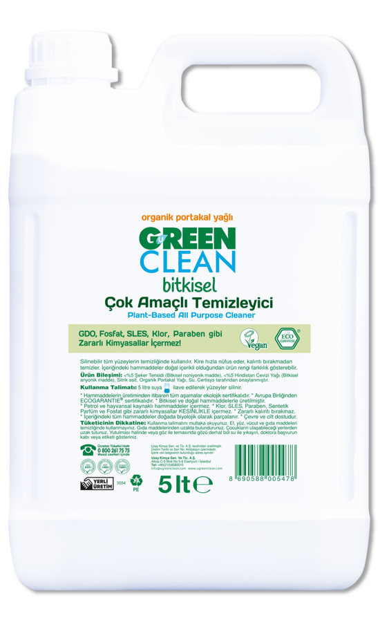 Erkek genel Çok Amaçlı Yüzey Temizleyici Bitkisel-5Lt