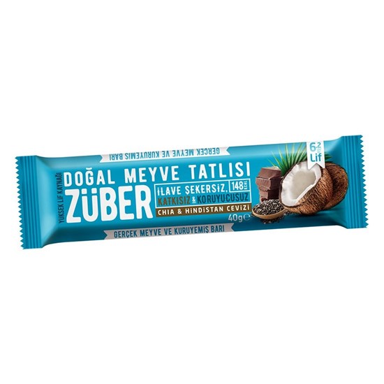 Erkek genel Züber Chia-Hindistan Cevizli 40gr