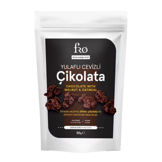 Erkek genel Yulaflı Cevizli Çikolata Vegan Glutensiz Şekersiz 