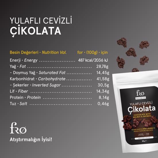 Erkek genel Yulaflı Cevizli Çikolata Vegan Glutensiz Şekersiz 