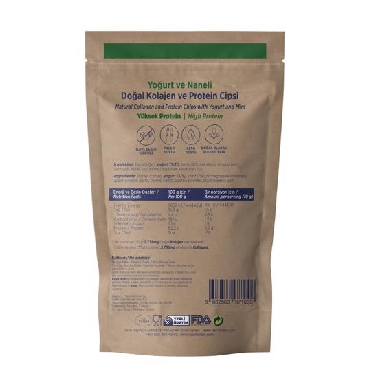 Erkek genel Kolajen ve Protein Cipsi Yoğurt ve Naneli