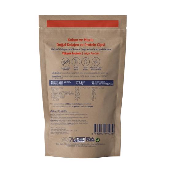 Erkek genel Kolajen ve Protein Cipsi Kakao ve Muzlu