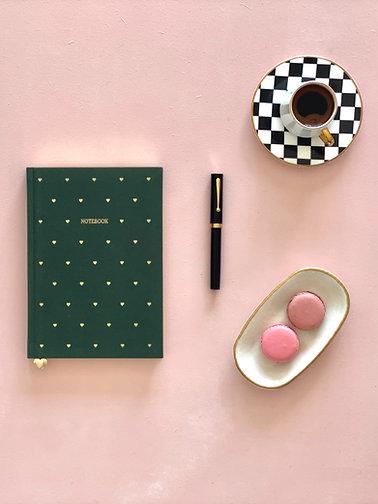 Erkek genel Love Notebook- Yemyeşil