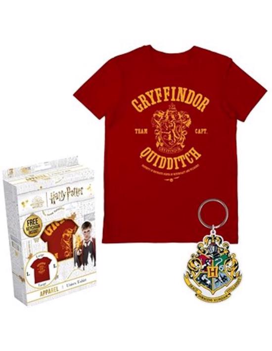 Erkek genel HARRY POTTER Gryffindor Tshirt-Anahtarlık Set L Be