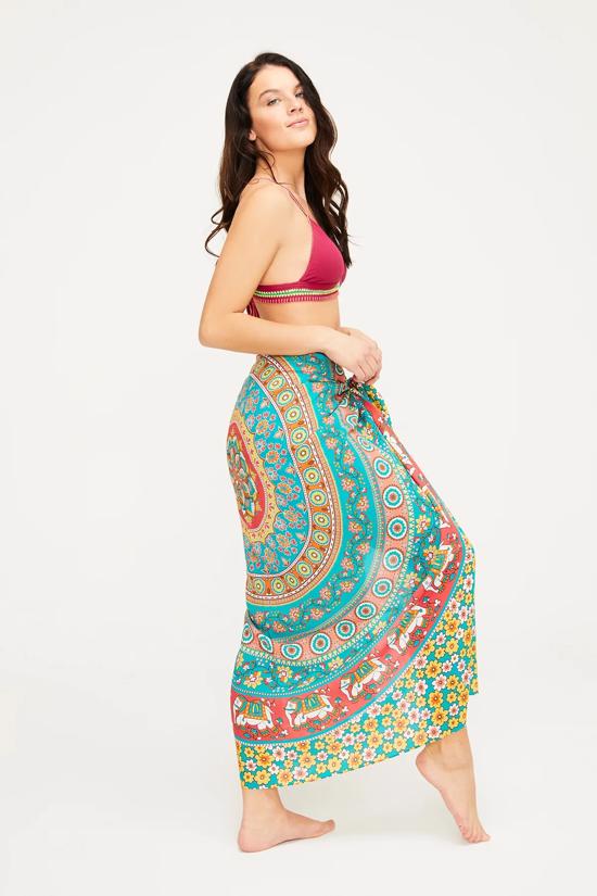 Erkek genel Mandala Örtü-Yeşil