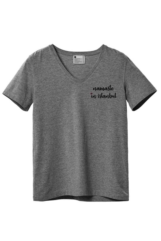 Erkek genel Namaste T-shirt- Gri S