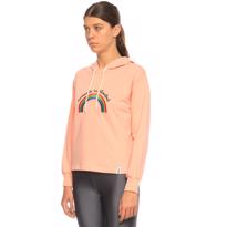 genel Namaste Sweatshirt Kapüşonlu Pembe Gökkuşağı-S 