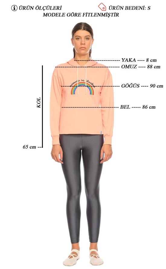 Erkek genel Namaste Sweatshirt Kapüşonlu Pembe Gökkuşağı-S